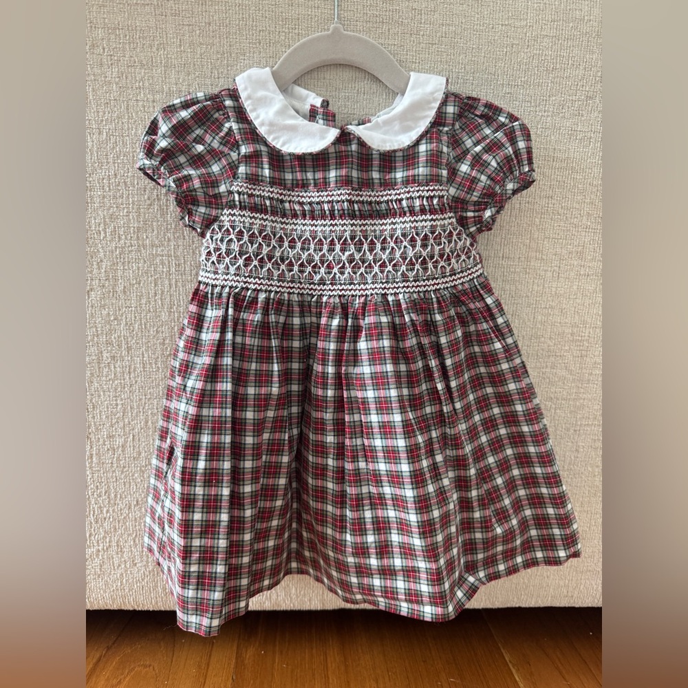 Ralph Lauren Red Plaid Dress with White Collar